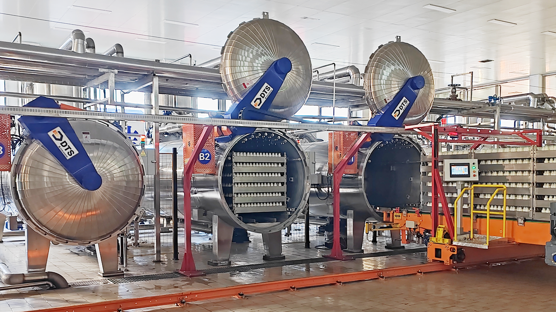 Several control modes of autoclave retort