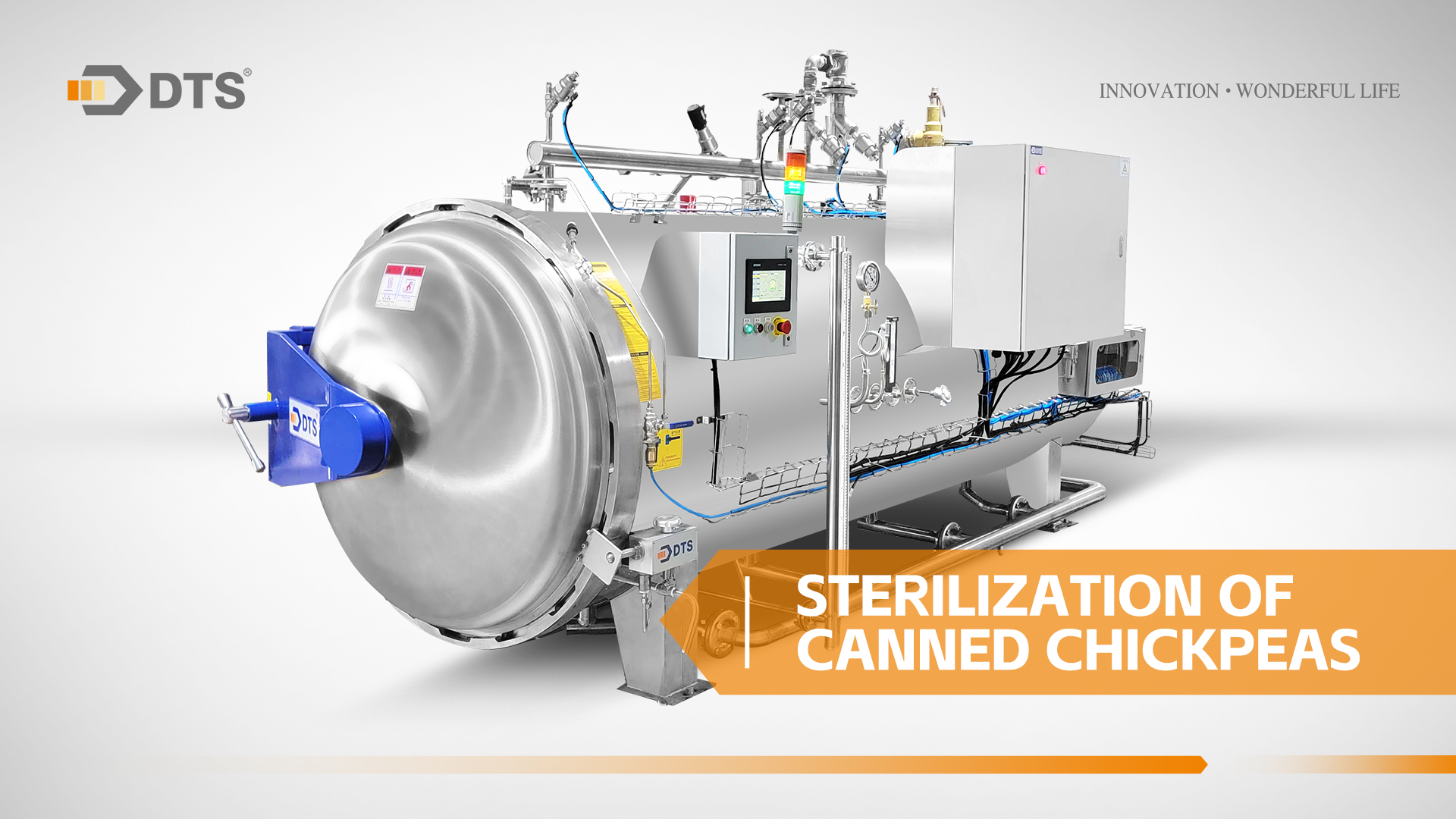 Sterilization of canned chickpeas