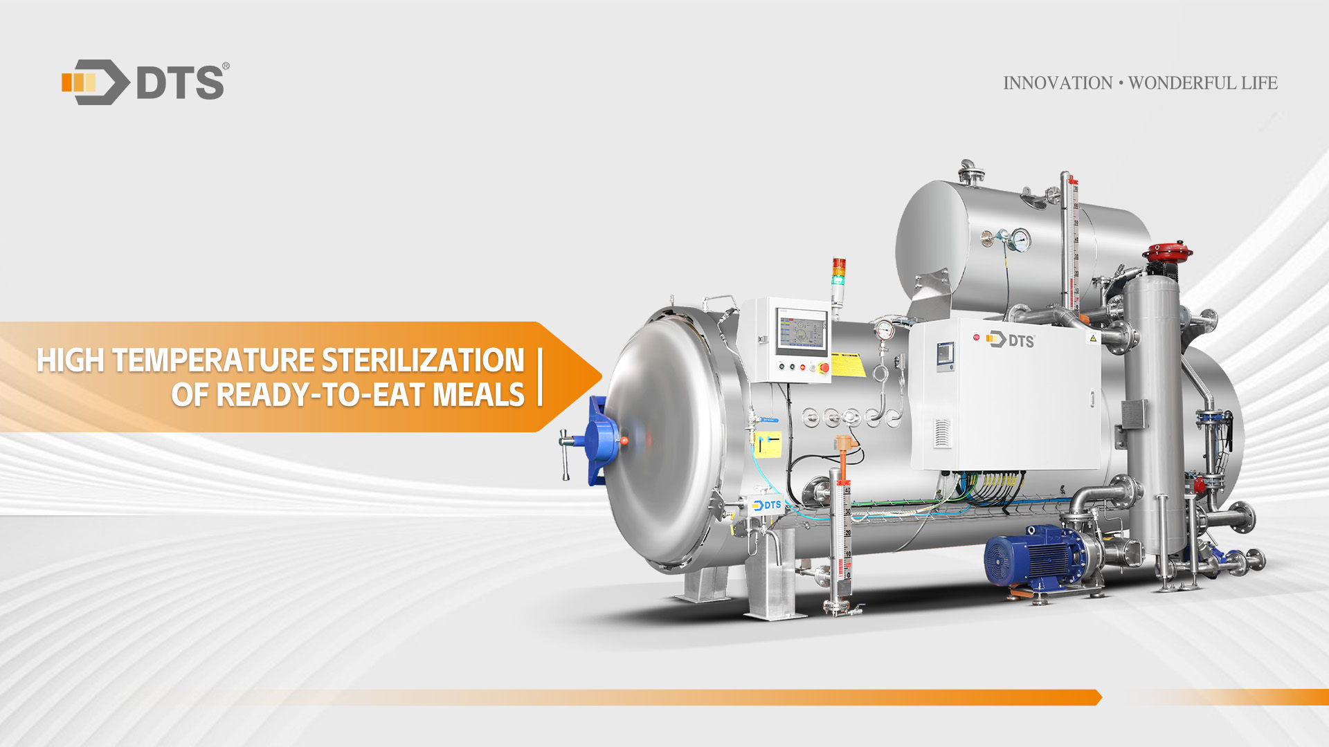 High temperature sterilization of ready-to-eat meals