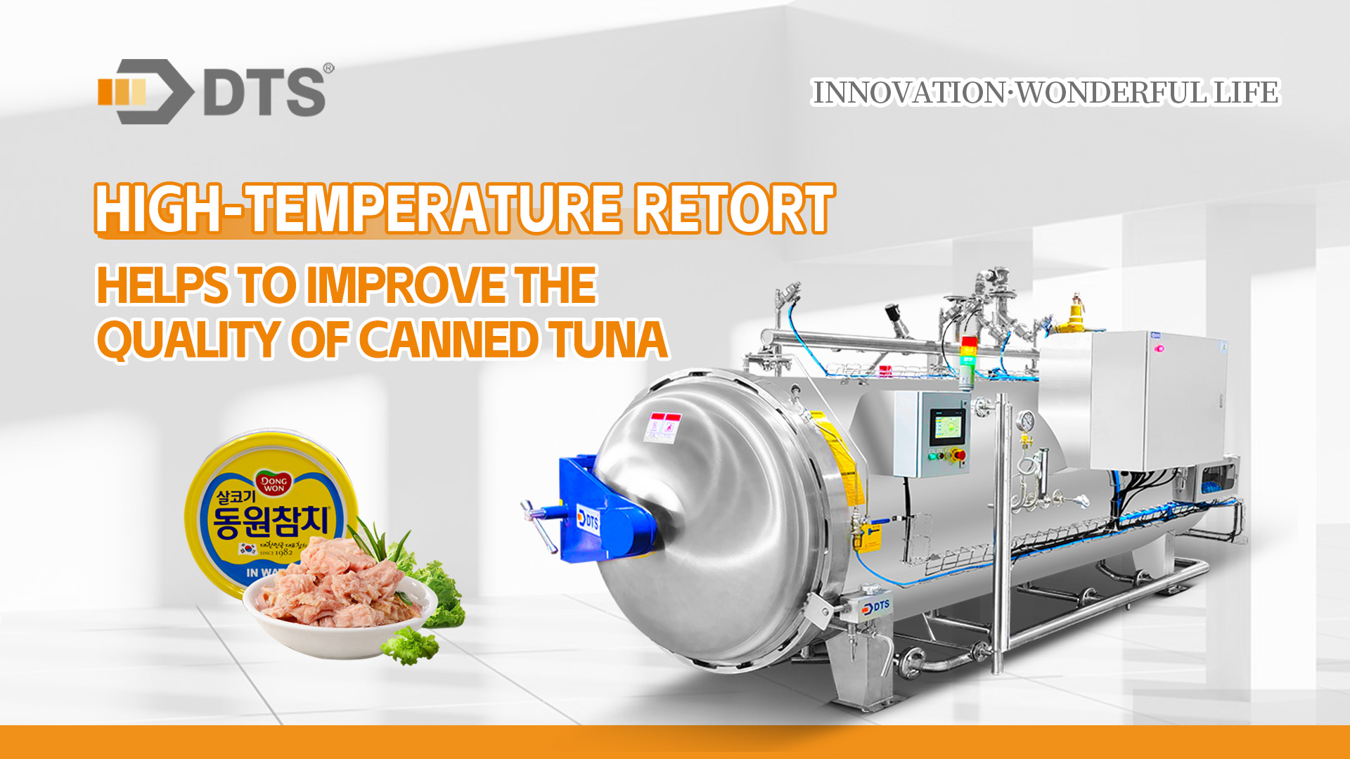 High-temperature retort helps to improve the quality of canned tuna